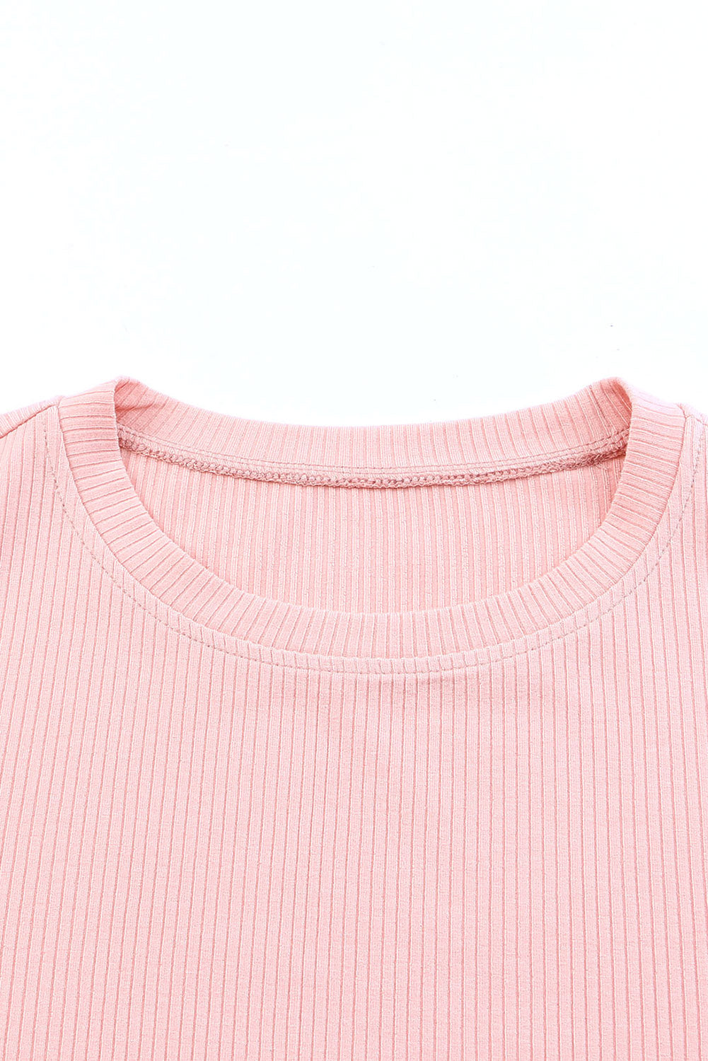 White Dotty Mesh Ruffle Sleeve Ribbed Knit Top by Mommas Hive, featuring lightweight fabric, ruffle sleeves, and a fitted ribbed design.