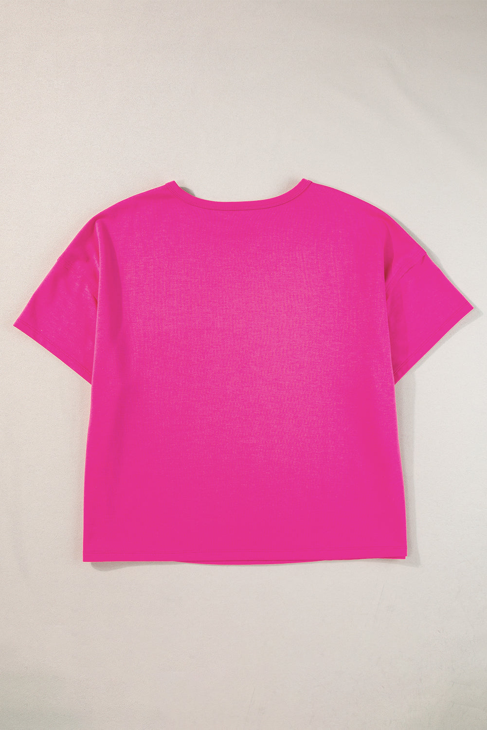 Blue oversized T-shirt with patched pocket and exposed seams from Mommas Hive, made of polyester, cotton, and elastane.