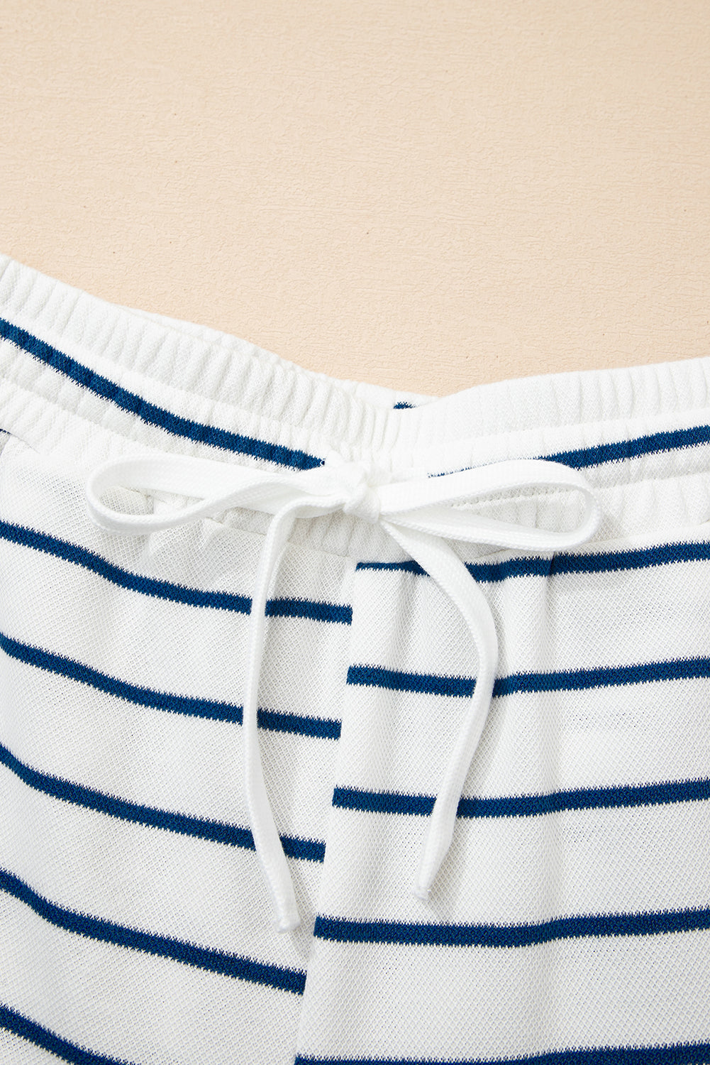 Sail Blue casual wide-leg two-piece pants set by Mommas Hive, featuring comfortable polyester and cotton fabric.