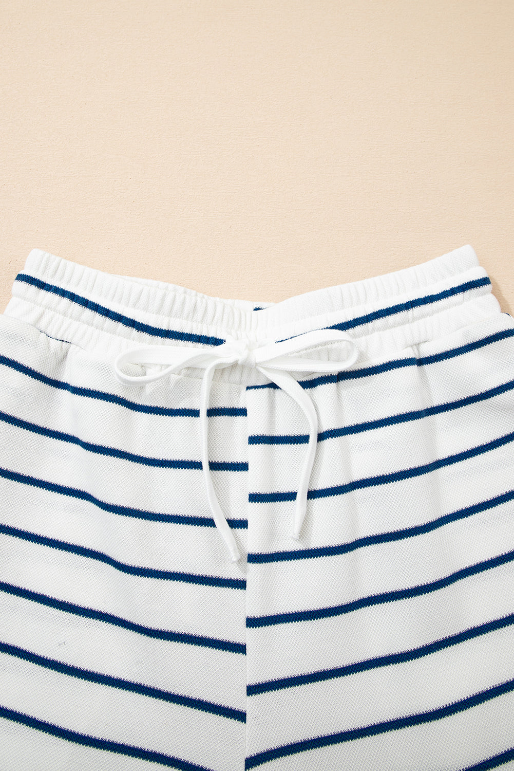 Mommas Hive Sail Blue casual wide-leg two-piece pants set with polyester and cotton, featuring a relaxed fit and stylish design.