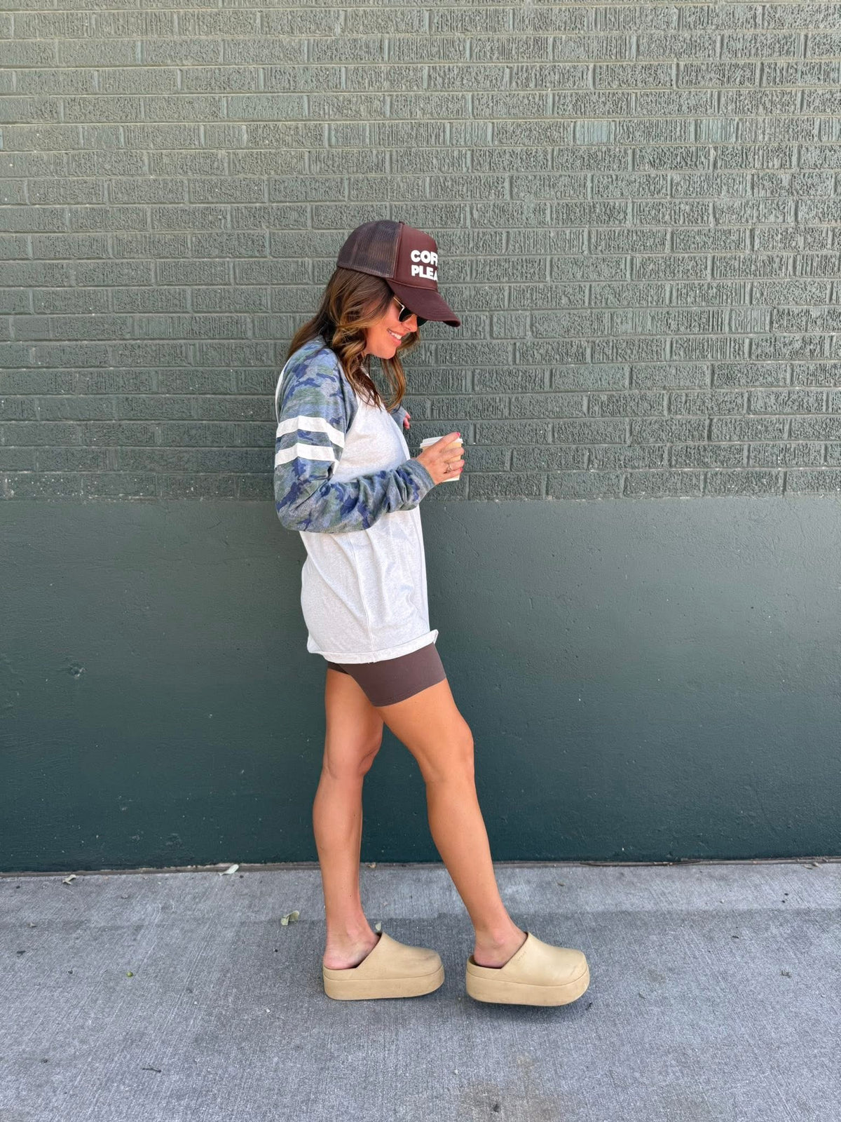 Oliver & Otis Riley Retro Varsity Tee featuring a classic athletic style with striped cuffs and a vintage-inspired design.