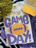 Ivory Game Day Football Tee by P&PD Wholesale featuring a casual fit and football graphic on soft cotton fabric