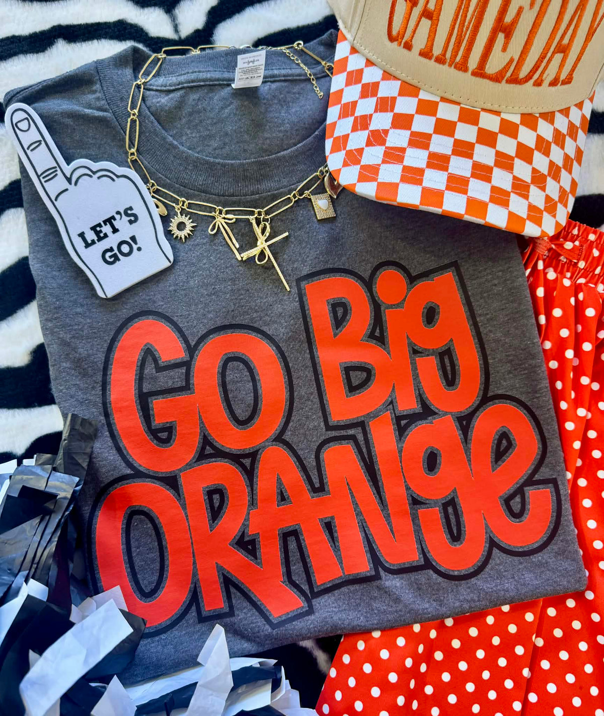Deep heather orange T-shirt from P&PD Wholesale with "Go Big Or" printed design, casual crewneck style.