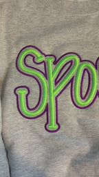 Spooky 3D Embroidered Crew