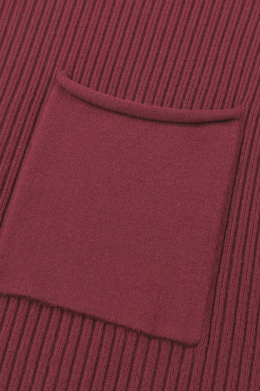 Shewin oatmeal ribbed knit short sleeve sweater with patch pocket, casual and comfortable for everyday wear.