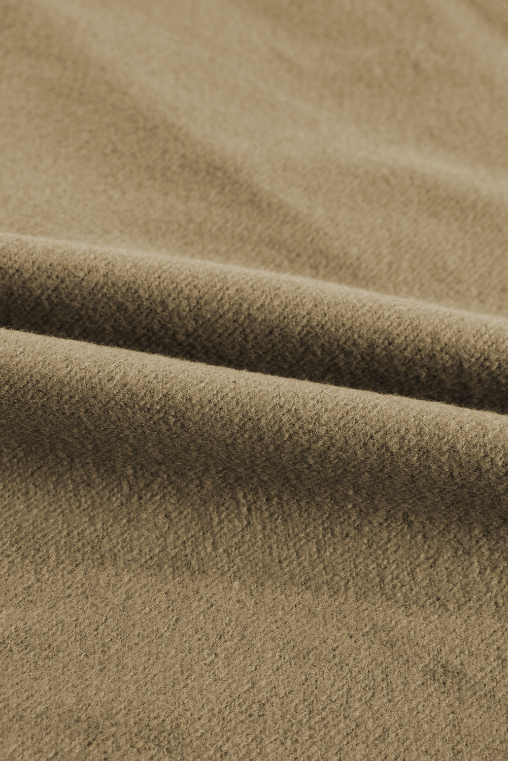Brown Shewin zip-up sweatshirt with stand collar and thumbhole sleeves, casual and comfortable for everyday wear.