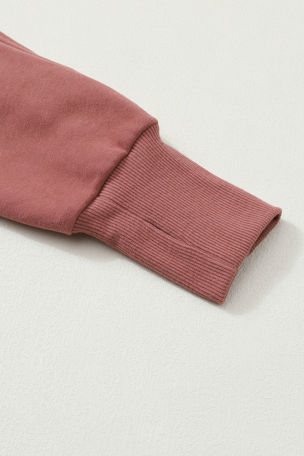 Brown zip-up sweatshirt with stand collar and thumbhole sleeves from Shewin, casual and comfortable for everyday wear.
