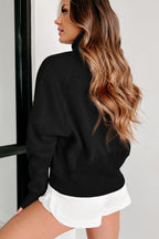 Brown zip-up sweatshirt with stand collar and thumbhole sleeves from Shewin, casual and comfortable for everyday wear.
