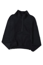 Brown zip-up sweatshirt with stand collar and thumbhole sleeves, casual Shewin hoodie for comfortable wear