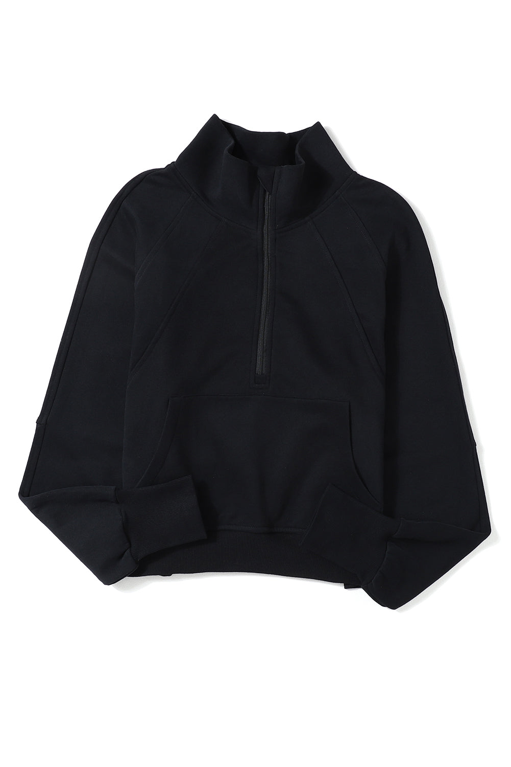 Brown zip-up sweatshirt with stand collar and thumbhole sleeves, casual Shewin hoodie for comfortable wear