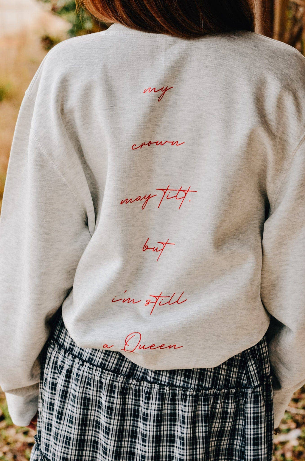 Southern Bliss Co. Queen Card sweatshirt featuring a stylish design, soft fabric, and comfortable fit for casual wear.