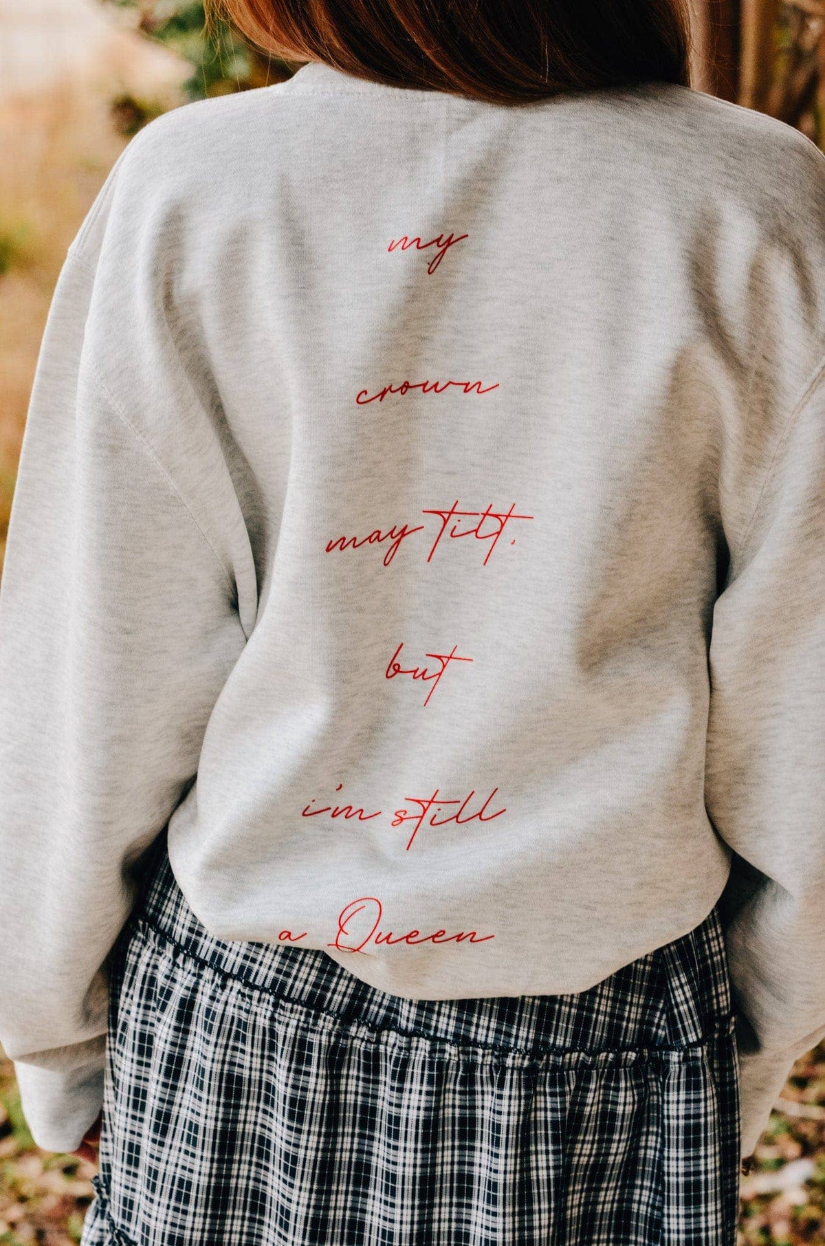 Southern Bliss Co. Queen Card sweatshirt featuring a stylish design, soft fabric, and comfortable fit for casual wear.