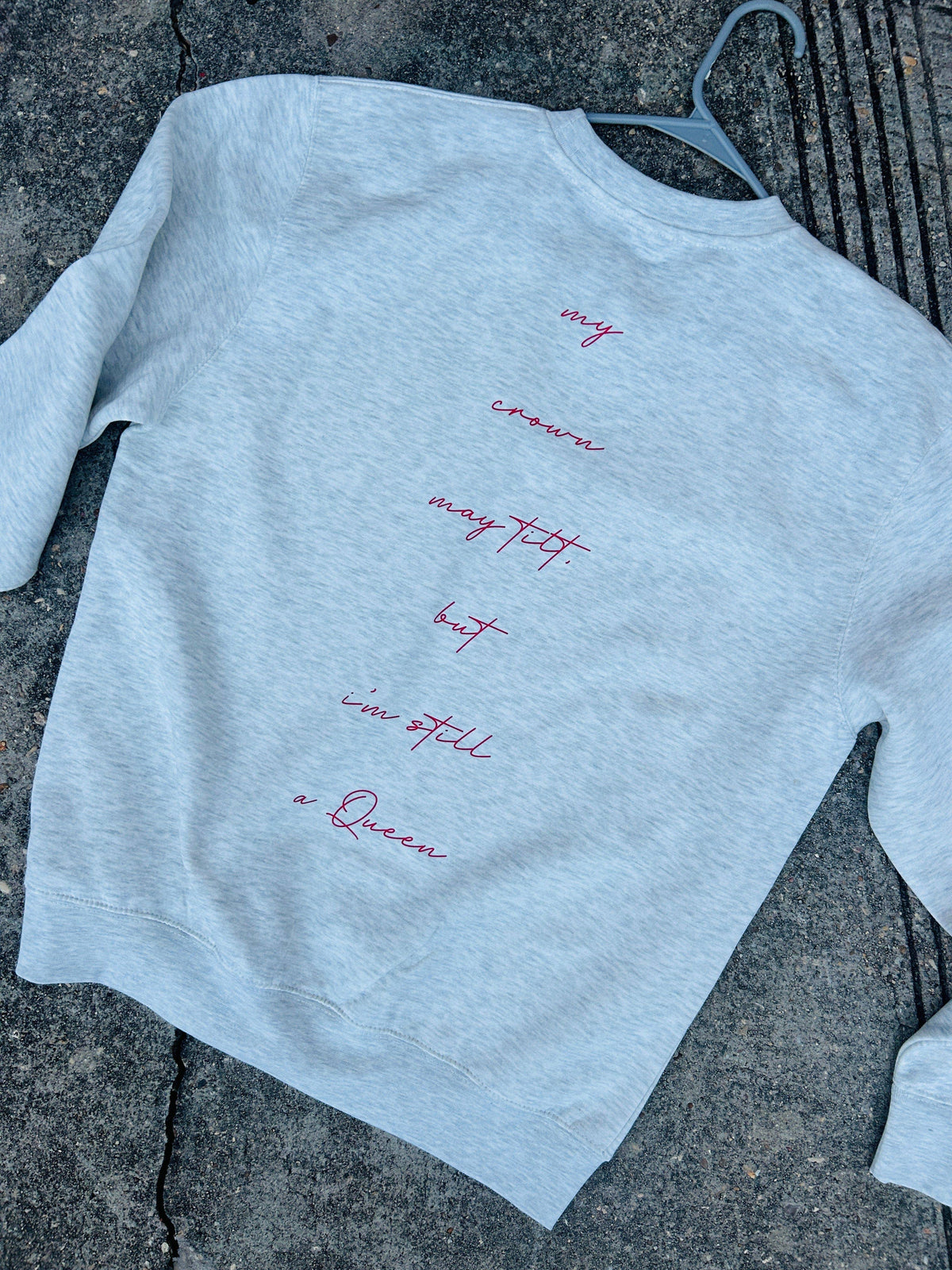 Southern Bliss Co. Queen Card sweatshirt showing a comfortable, stylish sweatshirt with a Queen card design on the front.