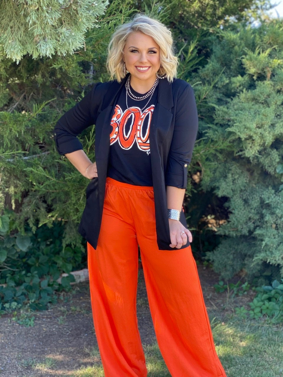 Purple Macy Wide-Leg Palazzo Pant by Texas True Threads, flowy and comfortable bottoms with a relaxed fit.