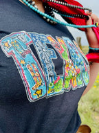 Red Callie Ann Stelter All Things Texas Tee by Texas True Threads, featuring a casual, comfortable design with Texas-themed graphics.