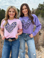 Texas True Threads Love Like Jesus short sleeve tee in lilac, showcasing a comfortable cotton T-shirt with a meaningful graphic design.