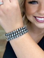 Set of Texas True Trends Pecos bracelets featuring colorful beaded and woven designs in a stylish bracelet set.