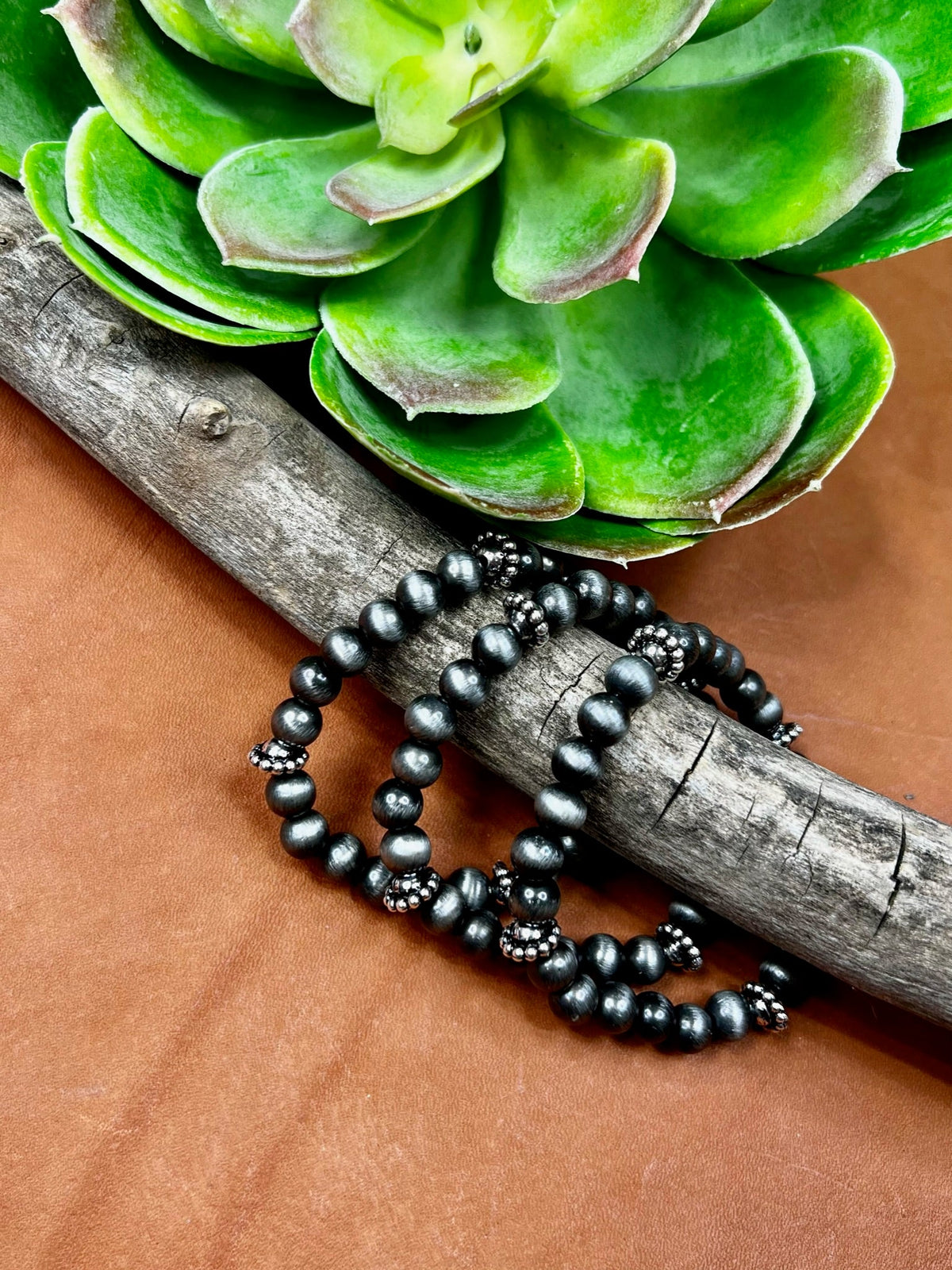 Set of Texas True Trends Pecos bracelets featuring leather and metal accents, casual and stylish jewelry for everyday wear.