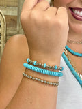 Sonora bracelet set by Texas True Trends showing multiple stylish bracelets with beaded and metal accents.