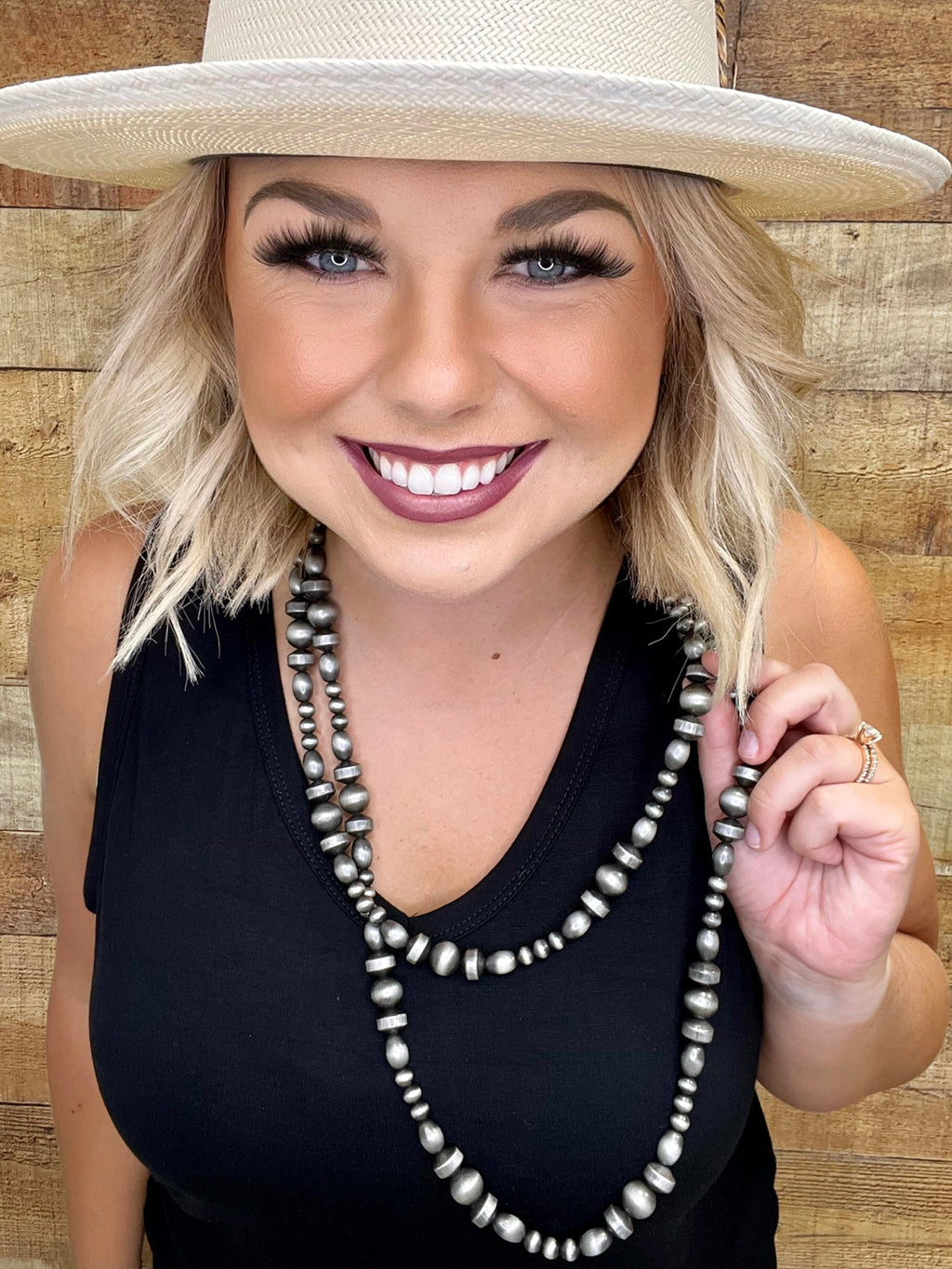 Long Amarillo necklace from Texas True Trends featuring yellow beads and a stylish, elegant design.