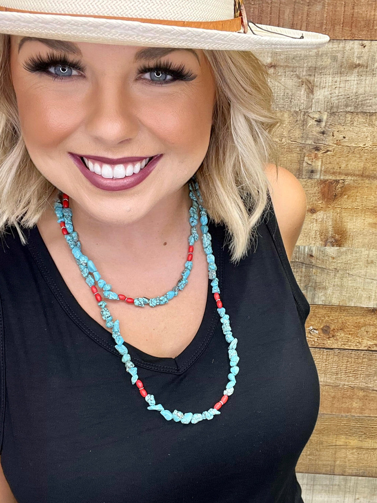 Nocona necklace by Texas True Trends featuring silver chain and Western-inspired pendant on a neutral background.