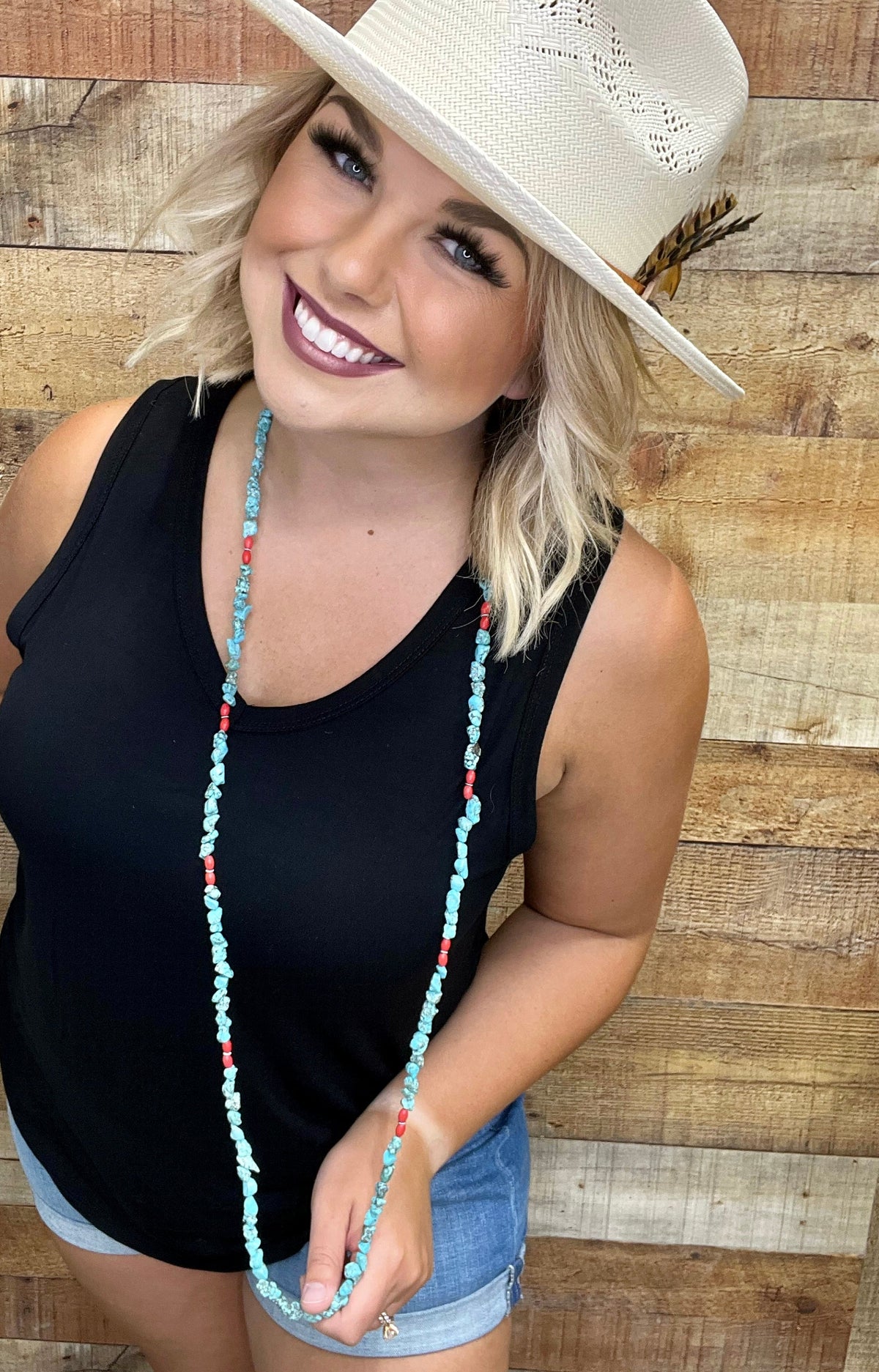 Nocona Necklace by Texas True Trends featuring a stylish pendant on a silver chain, perfect for everyday wear.